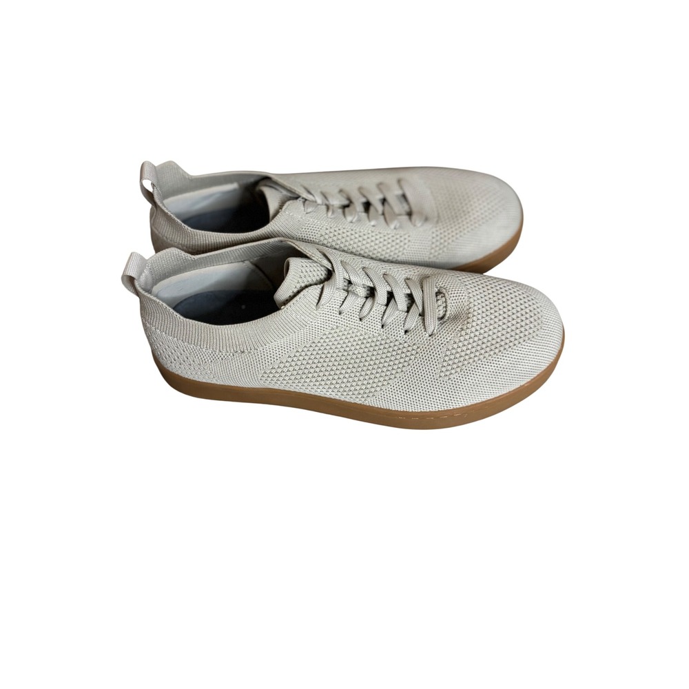 SUAVS Zilker Gum Sneakers Cream Beige Knit Shoes Mens 10 Womens 12 EU 43 - Picture 2 of 7